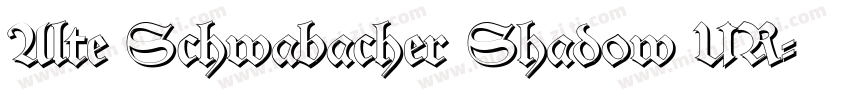 Alte Schwabacher Shadow UR字体转换